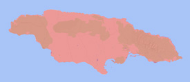 Range map of Anolis lineatopus